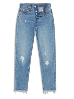 NWT Levi’s Premium Wedgie Fit Ankle Jeans Size 26 Truth Unfolds Distressed